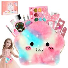 Real washable make up set designed for kids, little girls, toddlers, children to dress up with. Kids Washable Makeup Girl Toys is a perfect Christmas gifts, birthday gifts for little girls age 3 4 5 6 7 8 9 10 11 12. Color: Pink. Kids Makeup Kit, Girls Party Games, Makeup Toys, Makeup Kit For Kids, Play Makeup, Makeup Girl, Kids Imagination, Girl Toys, Kids Makeup