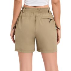 Elevate your outdoor gear with the WhizMax Women's 5" Inseam Hiking Shorts, tailored for the adventurous spirit. These high-rise shorts are not only stylish but engineered for high functionality, making them a must-have for your hiking and outdoor activities.

- **Inseam:** 5 inches, offering optimal mobility and coverage
- **Material:** Crafted from a durable blend of 92% Polyester and 8% Spandex
- **Pockets:** Equipped with multiple zipper cargo pockets for secure storage
- **Waist:** Elastic Outdoor Khaki Pants With Built-in Shorts, Utility Pants With Built-in Shorts For Outdoor, Utility Pants With Built-in Shorts For Outdoor Activities, Utility Sports Bottoms With Built-in Shorts, Utility Sports Shorts With Side Pockets, Khaki Shorts For Outdoor Activities, Sporty High Waist Shorts With Pockets, Sporty High-waisted Shorts With Pockets, Utility Bottoms With Built-in Shorts For Outdoor Activities