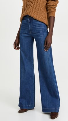 Fast Free Shipping & Free Returns on ASKK NY Brighton Wide Leg Jeans at Shopbop. Shop new arrivals from ASKK NY at Shopbop.com Chic Denim Bottoms With Zip Fly, Chic Fitted Jeans With Zip Fly, Modern Denim Bottoms With Zip Fly, Chic Zip Fly Jeans For Fall, Workwear Jeans With Zip Fly, Zip Fly Jeans For Workwear, Fall Jeans With Zip Fly, Chic Mid-rise Jeans With Zip Fly, Wide Leg Jeans Outfit