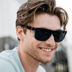 Just a hint of electric blue is all these polarized shades need to make them a standout pair. Black ocean geode Torrey Pines are polished and suave, just like their wearer. You might be heading for the surf or just kicking back on the beach, but either way, these polarized sunglasses have your back. Impact-resistant lenses won’t shy away from the action, and full UV400 protection means you can relax knowing you’re fully covered. Details: Black ocean geode frames Polarized black smoke lenses Meta Blue Casual Shield Sunglasses For Outdoor, Casual Blue Shield Sunglasses For Outdoor, Casual Blue Shield Sunglasses For Outdoors, Blue Polarized Shield Sunglasses For The Beach, Black Polarized Shield Sunglasses For Vacation, Black Wayfarer Sunglasses For The Beach, Cool Black Sunglasses With Uv Protection, Casual Matte Black Shield Sunglasses With Uv Protection, Matte Black Polarized Sunglasses For Beach