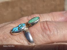 https://boonesilver.etsy.com/listing/1646372320 Morenci turquoise was mined in Arizona at the Morenci mine. It was closed decades ago and only found in private collections today. These small Morenci cabs are sky blue with natural pyrite. The cabs are stabilized. Perfect gift for wife. Ring size: 9 Lightning Ridge Opal: 1.25 ct, 8x10mm. Morenci turquoise: 3.75ct, 9x13mm. Hallmarked: MSBOONE 925 Unique Turquoise Multi-stone Opal Ring, Unique Turquoise Opal Ring With Multi-stone Design, Southwestern Turquoise Opal Ring Gift, Southwestern Style Turquoise Opal Ring As Gift, Southwestern Style Turquoise Opal Ring Gift, Handmade Turquoise Gemstones For Anniversary, Oval Multi-stone Turquoise Ring Gift, Spiritual Untreated Turquoise Ring Gift, Unique Turquoise Opal Ring For Anniversary