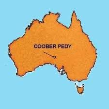 a map of the country of coobeer pedy