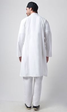 Fabric is 100% cotton Poplin Zipper at front Mandarin collar Chest pocket Length is 42-44inches Bottom Included It is a 2pc set The Pants stays white for All color options Machine wash cold with like colors and tumble dry Note:- White bottoms with color selected White Cotton Loungewear Sets, White Cotton Casual Sets, Casual White Cotton Sets, Relaxed Fit Cotton Sets With Pockets, Cotton Sets With Pockets And Relaxed Fit, Casual White Fitted Kurta, White Sets With Pockets For Spring, White Cotton Long Sleeve Kurta, White Loungewear Sets With Pockets