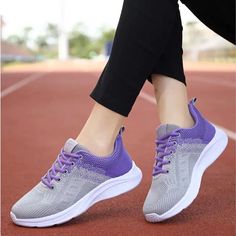 Zazu Women's Breathable Mesh Running Shoes | Ultrasellershoes.com – Ultra Seller Shoes Basket Sport, Girls Shoes Sneakers, Sport Shoes Fashion, Sport Shoes Women, Breathable Sneakers, Knitting Women, Sport Sneakers, Casual Shoes Women, Sports Shoes