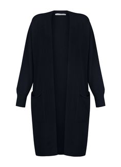 Amazing Women Purdy Two Pocket Cardigan Versatile Long Outerwear For Work, Oversized Black Classic Cardigan, Chic Long Cardigan With Pockets, Everyday Long Cardigan With Pockets, Winter Long Sleeve Cardigan With Side Pockets, Long Sleeve Cardigan With Side Pockets For Fall, Long Sweater With Pockets For Loungewear, Versatile Cardigan With Pockets, Daywear Long Sleeve Sweater Coat With Pockets