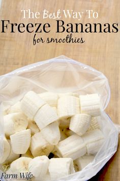 the best way to freeze bananas for smoothies