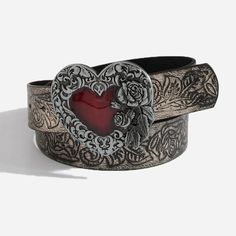 NA2584 ■material polyurethane ■size(cm) 107cm Statement Belts, Clothes Wardrobe, Flower Belt, Punk Design, Punk Accessories, Western Tops, Fashion Statements, Chunky Jewelry, Christmas Accessories