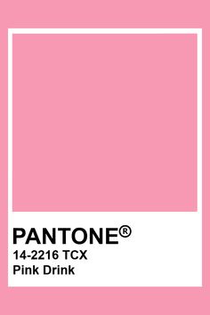 the pantone color is pink and has a white rectangle on top of it