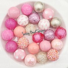 Quantity: Set of 24 you will receive half the beads in the photo ( 2 Pink Ribbons Beads) Beads Size: 20mm Color: They are a fun unique mix of Pink's & Matte Gold Bead Hole Size: Approx 2mm In the case that a shown bead sells out, we reserve the right to make substitutions if need be. We will always keep the same color theme. NOTE: Despite every effort to accurately represent each products color, actual colors may vary due to difference in computer monitor/mobile device settings. Please note: Our Silicon Mix, Save The Tatas, Bubblegum Beads, Chunky Beads, Color Theme, Beaded Keychains, Printing Labels, Mobile Device, Color Themes