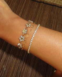 Gold Plated Gemstone Bracelet Sophisticated Look, Delicate Flower, Beauty Accessories, Beautiful Flower, Gemstone Bracelet, Beautiful Flowers, Special Occasion, Everyday Wear, Gold Plate