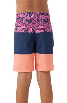 Get your kiddo ready to splash and play in these colorblocked swim trunks featuring signature antirash seaming, easy-moving stretch and water-resistant tech. Lace-up closure Hyperdry durable water-resistant (DWR) technology Hyperfreak stretch fabric Hyperthread antirash seaming 53% recycled polyester, 37% polyester, 10% elastane Machine wash, tumble dry Imported Fabric Gift Bags, Nordstrom Store, Fabric Gifts, Free Fabric, Big Boys, Swim Trunks, Print Gifts, Stretch Fabric, Water Resistant