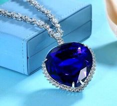 Top Rated 18k GF Large blue Crystal Heart of the Ocean Titanic Necklace original version, Fashion Jewelry Titanic Necklace, Heart Of The Ocean Necklace, Heart Of The Ocean, Titanic Jewelry, Ocean Heart, Ocean Necklace, Heart Shaped Pendant Necklace, Luxury Necklace, Necklace Ring