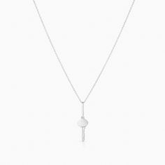 14k gold or rhodium plated tiny key charm on 18" Rae cable chain. Adjustable between 16-18". Key Charm: 15mm x 7mm x 1.5mm Key Charm Necklace, For Keeps, Enamel Ring, Charm Set, Lariat Necklace, Metal Necklaces, Heart Bracelet, Signet Ring, Heart Earrings