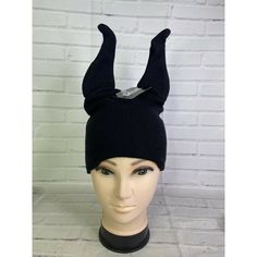 Up For Grabs Is A Brand New With Tag Disney Villains Maleficent Horns Knit Black Beanie Hat Cap Adult Osfm Cosplay! Will Come Exactly As Shown! There Are Wired Pieced In The Horns So They Stay Up! These Are Covered And Do Not Come In Contact With Your Head. Never Worn Or Used. Hard To Find! Measurements Laying Flat Are Included In Photos! Please Refer To All Photos. Ask Any Questions Prior To Purchasing. Thanks! Maleficent Horns, Black Beanie Hat, Black Beanie, Disney Accessories, Maleficent, Disney Villains, Hat Cap, Beanie Hat, Beanie Hats