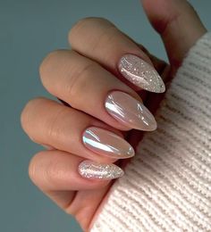 Wedding Nails With Silver, Moh Nails, Milky Nails, Casual Nails, Thanksgiving Nails, Cat Kuku