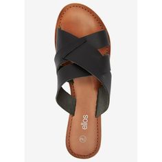 Slip-on & go! This super chic & comfy sandal is a must-have in every woman's wardrobe & goes with all your summer outfits. Chic Strap Sandals For Beach, Casual Open Toe Wedge Sandals With Strap, Chic Footbed Sandals With Adjustable Strap For Vacation, Casual Strap Wedge Sandals For Vacation, Chic Vacation Footbed Sandals With Adjustable Strap, Casual Sandals With Adjustable Strap For Day Out, Chic Sandals With Adjustable Strap For Vacation, Casual Strap Sandals For Vacation, Casual Strappy Synthetic Footbed Sandals