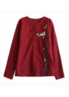 Women Red Embroideried Patchwork Cotton Cardigans Coats SpringFabric: Cotton 45%, Linen 55%Size & Fit: Fit: This garment fits true to size.Length: Size XL measures 25.35"from shoulder to hemBust: Great for any cup size. Waist: Loose Fit. Comfortable room throughout midsection.Hip: Loose Fit - room for hips. Hand Wash Cold. Spring Fabric, Comfortable Room, Spring Women, Cotton Cardigan, Cup Size, Cardigan Coat, Cardigans, Custom Made, Loose Fitting