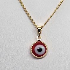 New Brazilian 18k Gold Filled Red Evil Eye Necklace Length Is 18" One Necklace And One Pendent Free Jewelry Bag Does Not Tarnish With Proper Care It Can Last For Years Nwt Shipping From Ny Free Shipping - After 2 Items Automatic 10% Off After 4 Items With Free Shipping Send Me A Message To Do The Bundle Deal Red Pendant Gold-plated Jewelry, Red Pendant Jewelry In Gold Plated, Red Gold Plated Pendant Jewelry, Red Gold Plated Round Pendant Jewelry, Red Gold-plated Round Pendant Jewelry, Rose Gold Evil Eye Necklace Gift, Red Gold-plated Necklaces With Lobster Clasp, Gold Plated Red Jewelry For Gift, White Round Pendant Necklace For Good Luck