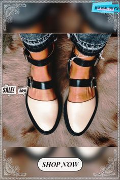 Buckle Color Block Sandals Flats Summer Ankle Strap Flats With Buckle Closure, Trendy Summer Flats With Buckle Closure, Summer Pointed Toe Flats With Buckle Closure, Chic Open Toe Flats With Buckle Closure, Trendy Closed Toe Flats With Buckle Closure, Block Sandals, Sandals Flats, Toe Sandals, Leather Buckle