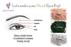 Make your #hazel eyes POP! www.tammys3dlashes.com Green Eyes Pop, Brown Eyes Pop, Younique Mascara, Blue Eyes Pop