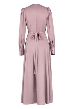 AMELIA Maxi Dress - Rose – AMARIAH & Co. Long Sleeve Pink Belted Midi Dress, Fitted Long Sleeve Dresses With Belted Cuffs, Elegant Pink Viscose Midi Dress, Elegant Pink Viscose Dress, Fitted Long Sleeve Midi Dress With Belted Cuffs, Get It Girl, Stretch Back, Super Cute Dresses, Pearl Buttons