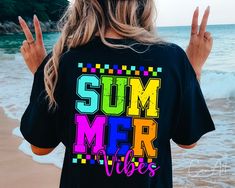 Beach T-shirt With Sublimation Print, Fun Beach T-shirt With Sublimation Print, Tropical Multicolor T-shirt For Vacation, Summer T-shirt For Beach Season Activities, Graphic Print T-shirt For Beach Season, Fun Multicolor T-shirt For Vacation, Summer T-shirt With Graphic Print For Activities, Casual Summer Sublimation Shirt With Letter Print, Multicolor Printed T-shirt For Vacation