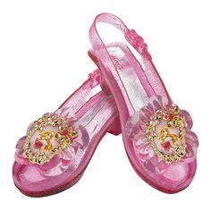 Girl's+Aurora+Sparkle+Shoes+-+OrientalTrading.com Disney Princess Shoes, Disney Aurora, Sleeping Beauty Costume, Sparkly Wedding Shoes, Dress Up Shoes, Disney Princess Aurora, Sparkle Shoes, Disney Sleeping Beauty, Princess Aurora