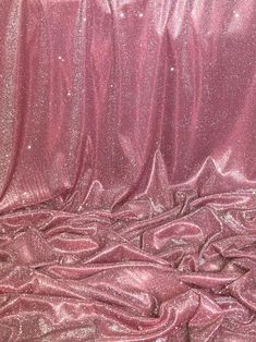 "Stunning sparkly stretch moonlight fabric :- beautiful medium weight fabric  width is 58\" inches(147cm) rose pink in colour has vertical one way stretch and two tone effect with a beautiful stardust on the face of the fabric  it shines brilliantly when light falls on it from different angles  because of its fantastic shine it can be used as evening wear,dresses,party wear,backdrop,decorations crafts,wedding,upholstery,table tops ,curtains,costumes etc this price is for one meter and if you wil Moonlight Fabric, Evening Wear Dresses, Sparkly Party, Pink Backdrop, Pink Curtains, Glitter Birthday, Glitter Party, Pink Sparkly, Pink Sparkle