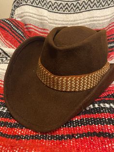 Vintage felt cowboy hat pendelton Vintage Felt Hat For Western-themed Events, Cowboy Hats Wool, Luxury Brown Fur Felt Cowboy Hat, Brown Felt Cowboy Hat, Brown Wool Western Hat, Felt Cowboy Hats, Chapeau Cowboy, Cow Boy, Cowboy Hats