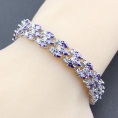 Mark Wedding Jewelry White Cubic Zirconia Luxury Bracelet - Trendha Luxury Bracelet, Jewelry White, European Women, Luxury Style, Mixed Colors, Diamond Shape, Dress Size Chart, Shape Patterns, Cut And Style