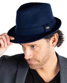 PRICES MAY VARY. GREAT QUALITY: You’ll want to take these wool blend fedoras everywhere you go. Ideal for cooler weather, this durable, dazzling trilby is 50% wool and 50% polyester and imparts the perfect blend of prestige and esteem for men with impeccable taste. Hand wash only. GREAT FIT: This vintage fitted fedora top hat features a soft cotton inner lining designed for comfort and all-day wear. Available in multiple sizes, including XXL, this fedora hat for men xxl ensures a perfect fit. Se Italian Hat, Fedora Hats For Men, Mens Dress Hats, Trilby Fedora, Pork Pie Hat, Fedora Hat Men, Mens Hats Fashion, Womens Fedora, Wool Fedora Hat