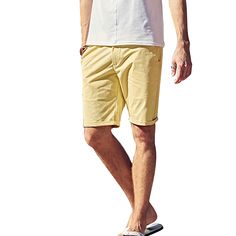 Yellow Shorts Outfit, Yellow Shorts, Male Body