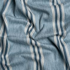 the blue and white striped fabric is very soft