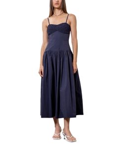 Moon River Sleeveless Midi Dress