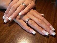 Spanish French Tip, Y2k French Nails, Thick French Tip Nails, White Tip Nails, French Tip Nail Designs, French Manicure Nails, Nail Swag