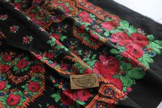 "Floral fabric in black (main color), inspired by Portuguese Folklore, in 100% cotton. With beautiful pattern in warm colors with paisley & floral motifs. These unique ethnic fabrics are not only inspired by Viana (Portugal north region) historical scarfs & traditions but are also mostly used to make and recreate that same shawls. You can also get more creative, and use this bohemian style cotton fabric for sewing projects to make home decor projects, clothes, jewelry or any DIY crafts. IMPORTAN Portuguese Folklore, Popular Costumes, Diy Projects Gifts, Fabric For Sewing, Floral Shawl, Creative Sewing, Clothes Jewelry, Cork Fabric, Home Decor Projects