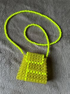 Lemon  shoulder/crossbody women bag. Size description: 11 x 3 x 9cm Hand Beaded Bag, Beaded Shoes, Crochet Handbags Patterns, Crossbody Handbags, Pearl Bag, Beaded Bag, Beaded Handbag, Mini Tote, Beaded Bags