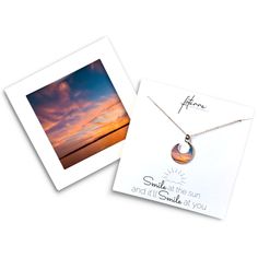 Lindsey Marshall Necklace Sunset Jewelry, Sunset Necklace, Slide Bracelet, Mini Necklace, Bangle Ring, Outdoor Enthusiast, Orange And Pink, Portland Oregon, Original Image