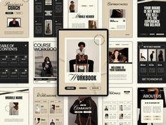 an image of a brochure that is designed to look like a fashion store