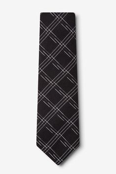 Elegant Plaid Suit And Tie Accessories For Business, Black Neckwear With Ties For Business, Modern Standard Tie For Office, Black Standard Tie For Office, Plaid Suit And Tie Accessories For Business, Black Ties Neckwear For Black-tie Events, Black Neckwear With Ties For Black-tie Events, Elegant Black Ties For Business Casual, Classic Plaid Suit And Tie Accessories For Work