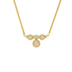 Women's dainty diamond necklace, featuring 126 dazzling diamonds studded spherical design motif , fashioned in 18 karat yellow gold. The flat chain within the necklace secures with a hook and safety clasp. IGI Certificate is available with the purchase. Delicate Yellow Gold-plated Diamond Necklace, Exquisite Diamond-cut Gold Necklace, Classic Yellow Gold Diamond-cut Necklace, Fine Jewelry Yellow Gold Flower-shaped Diamond Necklace, Yellow Diamond-cut Necklace In Fine Jewelry Style, Yellow Gifts, Dainty Diamond Necklace, Gemstone Bangle, Gold Diamond Necklace