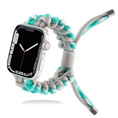 Braided for Apple Watch Band Series 7 6 5 4 Sport Strap iWatch 38mm 40mm 41mm 42mm 44mm 45mm Woven Wristband Bracelet |Watchband| The New Apple Watch Series 7 is compatible with all existing bands.Size 38/40mm will fit the new 41mm Apple watch, For the 45mm choose sizes 42/44mm. This cool watch band is available in all Apple watch face sizes 38mm, 40mm, 41mm, 42mm, 44mm, 45mm. The actual band fits wrist sizes up to 5.12" 8.6" wrist. Available in colors: Army Green, Black, Blue, Black Army Green, Modern Wear-resistant Watch Bands For Outdoor, Modern Wear-resistant Outdoor Watch Bands, Modern Outdoor Wear-resistant Watch Bands, Modern Adjustable Wear-resistant Watch Bands, Casual Wear-resistant Adjustable Watch Bands, Casual Adjustable Watch Accessories For Outdoor, Casual Adjustable Silver Watch Accessories, Casual Adjustable Outdoor Watch Accessories, Wear-resistant Adjustable Apple Watch Band For Outdoor