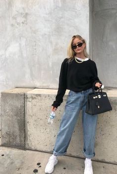 Indie Style Outfits, Moda Grunge, Looks Jeans, New York Street Style, Denim On Denim, Outfit Jeans, Indie Outfits, Mode Inspo, Indie Fashion