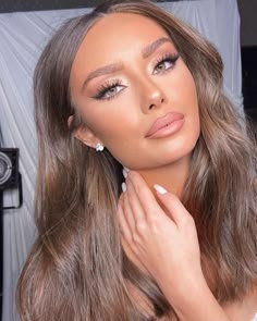 Glam Bride Makeup, Ball Makeup, Elegantes Makeup, Natural Prom Makeup, Wedding Eye Makeup, Glam Wedding Makeup, Prom Eye Makeup, Flot Makeup, Prom Makeup Looks