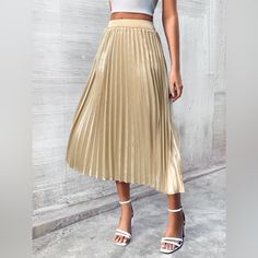 Features: Pleated Sheer: Opaque Body: Not Lined Material Composition: 100% Polyester Care Instructions: Machine Wash Cold. Tumble Dry Low. Imported Product Measurements: Xs: Hip 36.7 In, Length 30.8 In, Waist 25.4 In S: Hip 38.2 In, Length 31.2 In, Waist 26.9 In M: Hip 39.8 In, Length 31.6 In, Waist 28.5 In L: Hip 42.1 In, Length 32.2 In, Waist 30.8 In **Expect 5-10 Business Days For Orders To Ship Outbundle And Save! Discount Of 30% On Bundles Of 3 Or More. Thank You For Your Patience With Ship Mini Shirt Dress, Pleated Midi Skirt, Plus Size Tops, Pleated Skirt, Skirt Set, Jumpsuit Romper, Midi Skirt, Casual Dresses, Party Dress