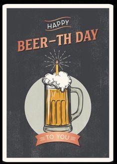 happy beer - th day to you card