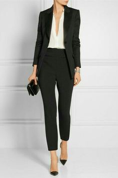 Bis Gym Items, Fitness Leggings, Professional Attire, Jennifer Fisher, Black Suit, Business Outfit, Work Outfits Women, Work Wardrobe, Formal Outfit