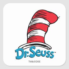 the cat in the hat logo for dr seuss