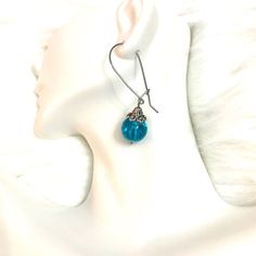 Ladies Super Cute Turquoise Blue Beaded Drop Earrings. Handmade. Excellent Condition. Approximately 1.5” Long. Made From Hypoallergenic Nickel Free Metal. New With Tags. Elegant Everyday Turquoise Earrings, Elegant Turquoise Earrings With Lever Back, Everyday Blue Jewelry With Matching Earrings, Everyday Blue Earrings With Ear Wire, Everyday Blue Dangle Jewelry, Everyday Turquoise Round Bead Earrings, Turquoise Round Bead Earrings For Everyday, Elegant Light Blue Nickel-free Earrings, Nickel Free Blue Earrings For Everyday