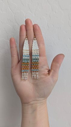 Handmade Woven Beaded Earrings, Fringe Earrings, Arizona Style, Tapestry, Jewelry, Boho, Southwest, Western, Gifts for Her, Black, White - Etsy Canada Black Fringe Earrings, Fringe Beaded Earrings Pattern, Tapestry Jewelry, Beaded Earrings Patterns Free, Arizona Style, Earring Inspo, Fringe Earring, Loom Jewelry, Western Gifts